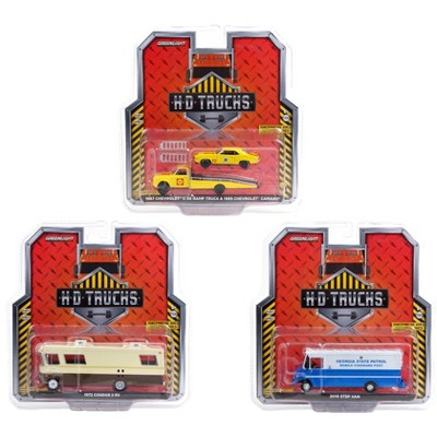 "Heavy Duty H.D. Trucks" Set of 3 pieces Series 20 1/64 Diecast Models by Greenlight