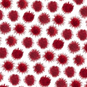 John Bead 0.5in Red Glitter Pom Poms for Crafts DIY Art Creative, 100pcs - 1 of 4