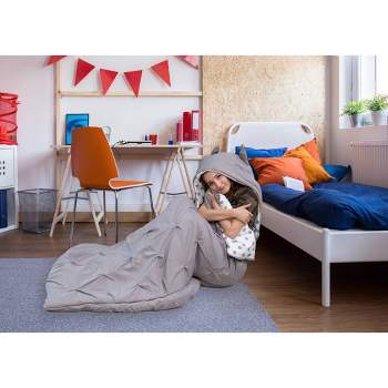Twin XL Nicki Kids' Sleeping Bag Gray - Chic Home Design