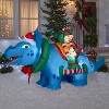 Gemmy Christmas Inflatable Triceratops with Elves, 4.5 ft Tall, Multi - 2 of 4