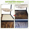 Multi-Functional Litter Box Furniture with Scratching Post and Hammock, Mobile on Wheels for Easy Cleaning, Space Saving Design for Homes - 3 of 4