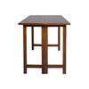 Solid Wood Folding Convertible Console and Dining Table Warm Brown - Flora Home: Hardwood, 40x30, Drop Leaf - 2 of 4
