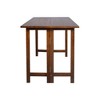 Solid Wood Folding Convertible Console and Dining Table Warm Brown - Flora Home: Hardwood, 40x30, Drop Leaf - image 2 of 4