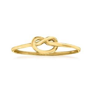 Pure Collection by Ross-Simons Italian 14kt Yellow Gold Love Knot Ring - 1 of 4