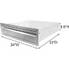 Outdoor Kitchen Drawers, 24" W x 6.5" H x 23" D BBQ Drawers Stainless Steel, 1-Layer BBQ Access Drawers for BBQ Island,Grill Station - 2 of 4