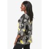 Jessica London Women's Plus Size Stretch Cotton Boatneck Tunic - 4 of 4