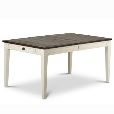 Cayla Two-Toned Extendable Dining Table Dark Oak - Steve Silver Co.