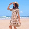 Women's Breezy Floral Beach Dress with Boho Charm - Cupshe - 3 of 4
