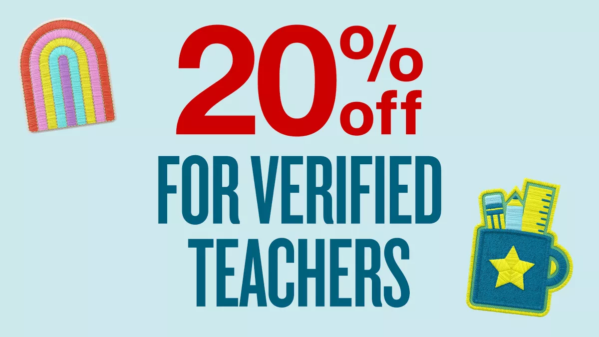 20% off for verified teachers