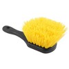 Unique Bargains Brush Cleaner Carpet Scrubbing Nonslip Handle Car Black Yellow 8.1" Length - 2 of 4