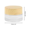 Unique Bargains Transparent Cream Glass Bottle for Bathroom 1 Pc - 4 of 4