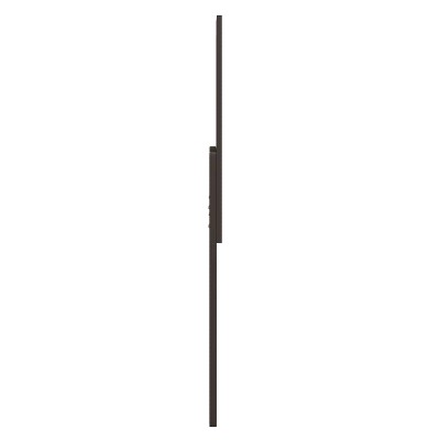 Full Dark Brown Solid Wood Panel Headboard