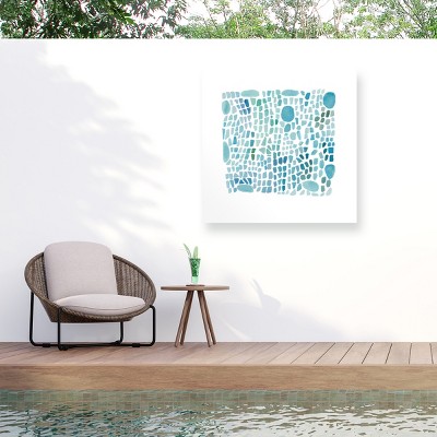 Trademark Fine Art - Louise van Terheijden Seaglass Matted Framed Art