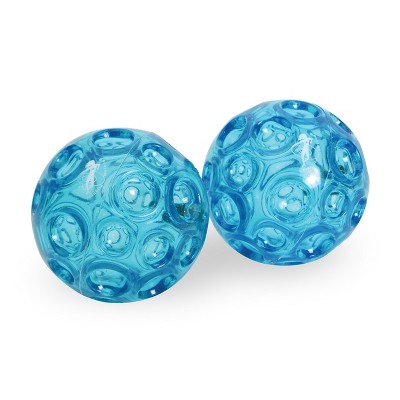 OPTP Franklin Method Small Blue Textured Ball Set (Pair) - Inflatable Myofascial Release Ball Set, Massage Balls for Training, Pilates and Yoga