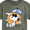 Men's - Peanuts - Snoopy's Beach Day Short Sleeve Graphic T-Shirt - 2 of 4