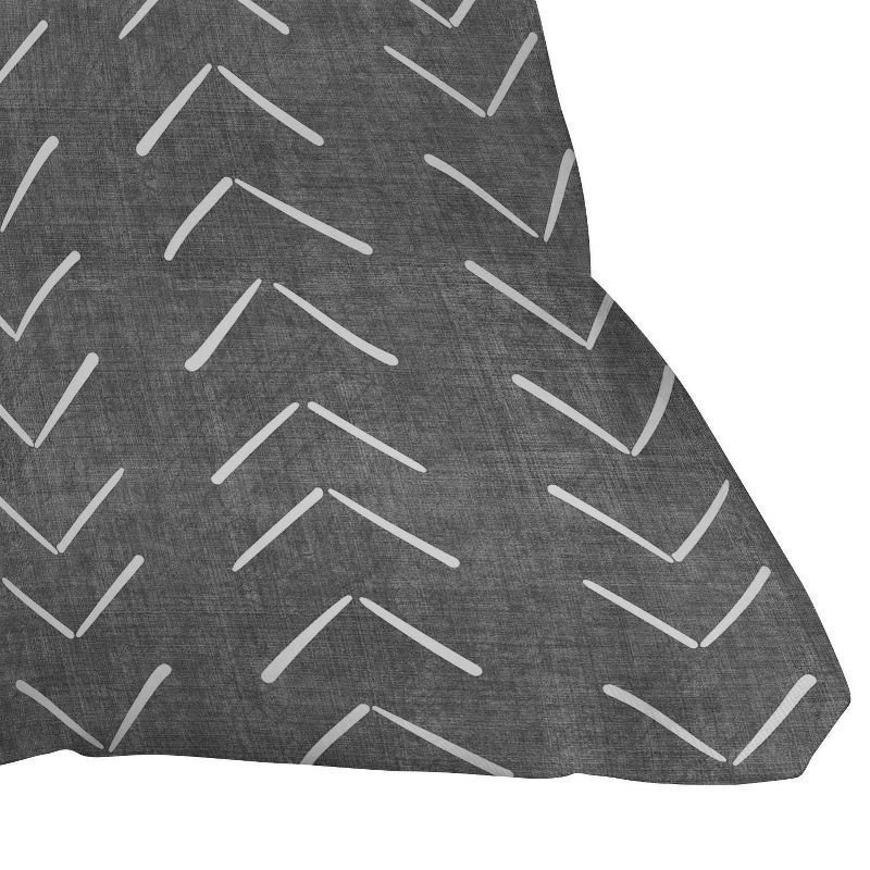 16&#34;x16&#34; Becky Bailey Mud Cloth Big Arrows Square Throw Pillow Gray - Deny Designs, 4 of 6