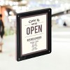 Azar Displays Black Window Sign Holder Frame with Suction Cups 8” x 10”, 2-Pack - 3 of 4