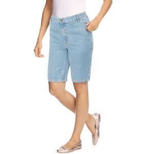 Woman Within Plus Size Carpenter Denim Short - 1 of 4