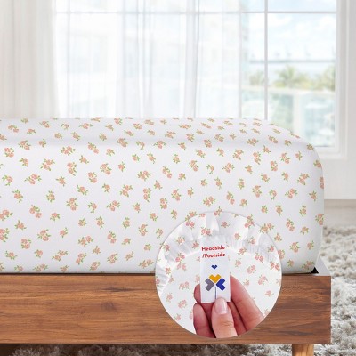 Queen Chic Floral Cotton Sateen Deep Pocket Sheet Set