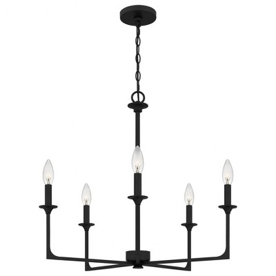 Quoizel Lighting Prescott 5 - Light Chandelier in  Matte Black
