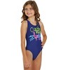Sporti Miami Vibes Wide Strap Cross Back One Piece Swimsuit Youth (22-28) - 2 of 4