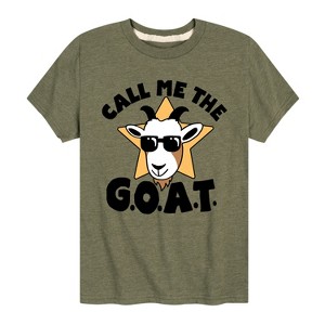 Boys' - Instant Message - Call Me The Goat Short Sleeve Graphic T-Shirt - 1 of 4