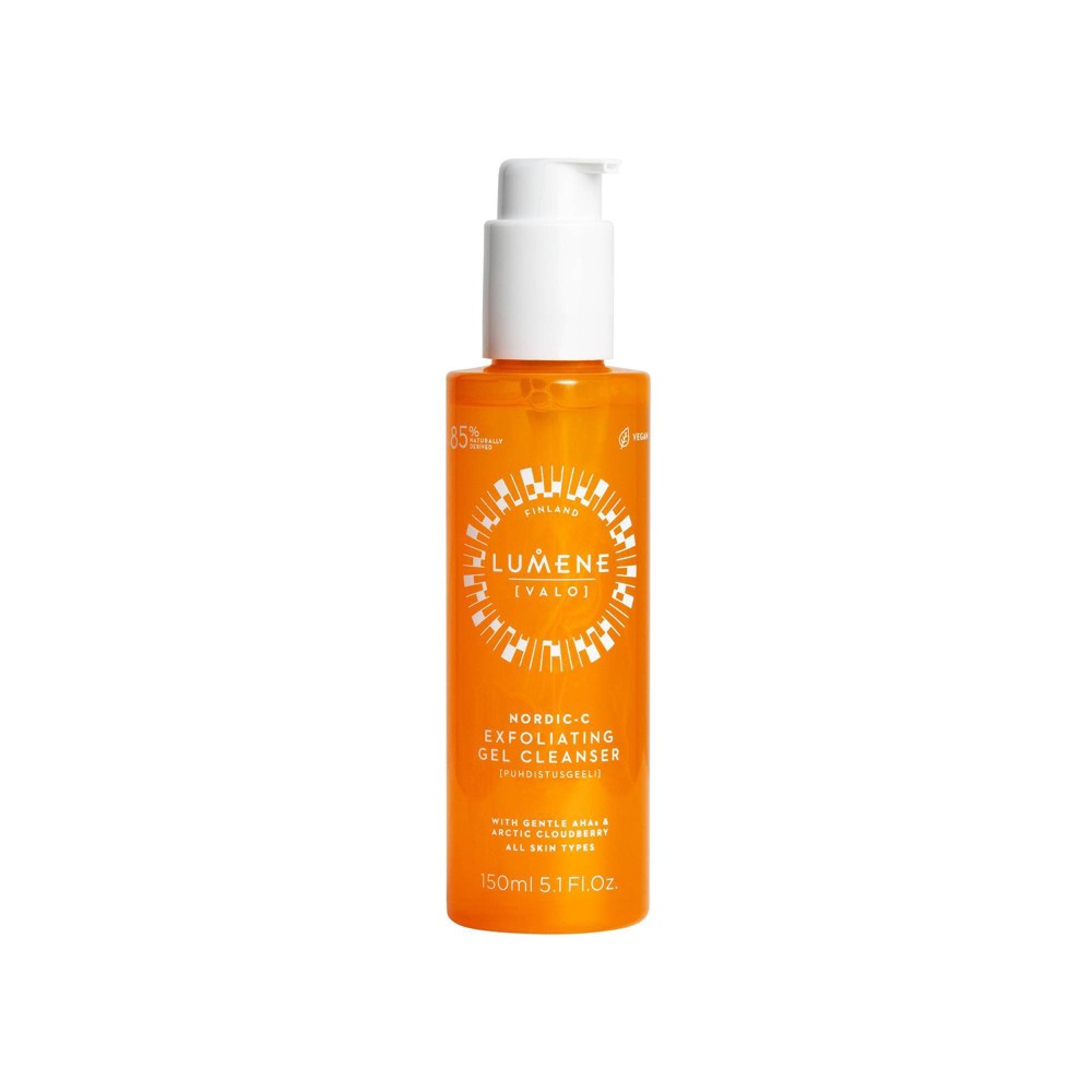 Lumene Nordic-C Exfoliating Gel Facial Cleanser - 5.1 fl oz: Vegan, Contains Vitamin C, Suitable for All Skin Types