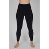 Yogalicious Womens 2 Pack Lux Everyday Elastic Free Super High Waist Ankle Legging and Lux Tribeca High Rise Side Pocket Ankle Legging - 2 of 3