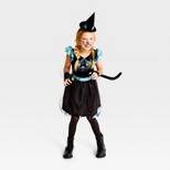 Kids' Pom Pom Cat Witch Halloween Costume Dress with Accessories - Hyde & EEK! Boutique™