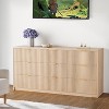 8 Drawer Fluted Dresser for Bedroom,55" Wide Modern Chest of Drawers with Metal Handle - 2 of 4