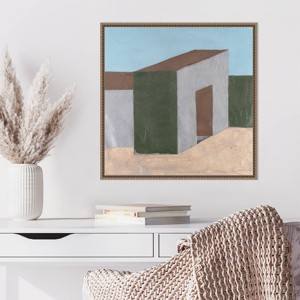 Amanti Art Textured Facades IV by Michael Willett Framed Canvas Wall Art Print - 1 of 4