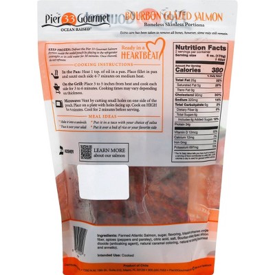 Pier 33 Gourmet Bourbon Salmon - Frozen - 12oz