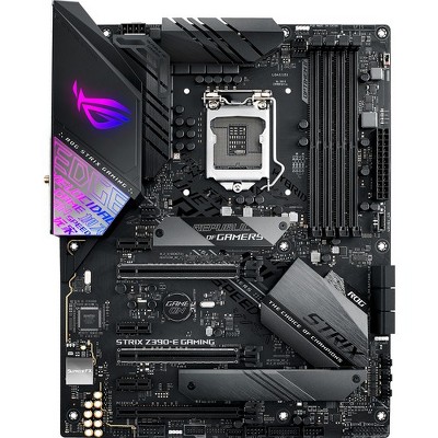 Asus ROG Strix Z390-E Gaming Desktop Motherboard - Intel Chipset - Socket H4 LGA-1151 - 64 GB DDR4 SDRAM Maximum RAM - UDIMM, DIMM - 4 x Memory Slots