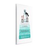 Stupell Industries Glam Fashion Cosmetics Soft Roses Blue Bookstack Wall Plaque Art - 3 of 4