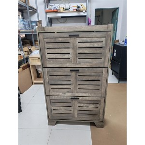 Three-tier flip-door shoe cabinet - 1 of 1