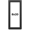 PosterPalooza | Panoramic Flat Black Picture Frame - UV Acrylic, Foam Board Backing, Hanging Hardware - 2 of 4