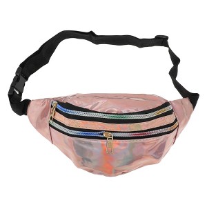 Unique Bargains Stylish Reflective Holographic Sports Waist Bag 1 Pc - 1 of 4