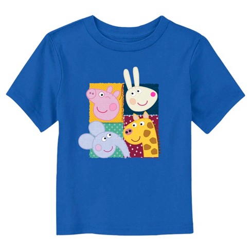 Toddler's Peppa Pig Friends Embroidery T-Shirt - image 1 of 3