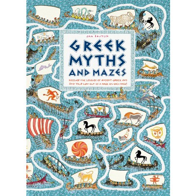 Greek Myths and Mazes - by  Jan Bajtlik (Hardcover)