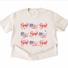 Simply Sage Market Patriotic America Stacked Coquette Heavyweight Tee - 2 of 4