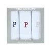 Umo Lorenzo Men's Cotton Boxed Initial Alphabet Handkerchiefs (Pack of 3) - 2 of 4
