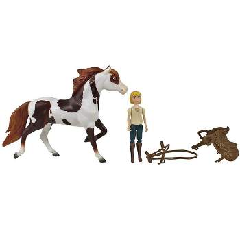 Breyer Animal Creations Breyer Spirit Riding Free Boomerang & Abigail Small Horse & Doll Set
