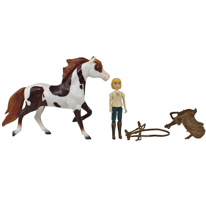 Breyer Animal Creations Breyer Spirit Riding Free Boomerang & Abigail Small Horse & Doll Set, 1 of 2