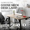 Globe Electric 15.75 x 5 x 52.4 Inches Goose Neck Desk Lamp with Integrated LED Bulb, 35,000 Hours Lifespan and 250 Lumens, Red - 3 of 4
