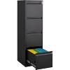 Narrow File Cabinet - Metal File Cabinet, Steel Filing Cabinet, Office Storage Cabinet, Compact File Cabinet, Metal Document Cabinet - 4 of 4