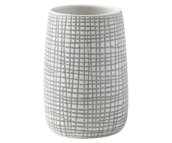 Cestino Tumbler Gray/White - Cassadecor