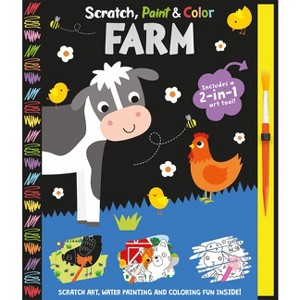 Scratch, Paint & Color Farm - by  Georgie Taylor (Hardcover) - 1 of 1