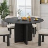 Dovelina Dining Table Modern Wood Kitchen Table Dining Room Table for 6 People - 3 of 4