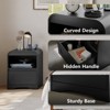 SOLACE FURNITURE Nightstand Set of 2,  Nightstand with Drawer Storage and Open Compartment for Bedroom Sofa Office - 4 of 4