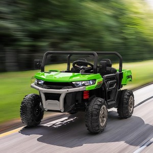 Lomsoe 24V Ride On Truck 2 Seater Ride On UTV with 2x200W Motor Ride On Dump Truck with Dump Bed/Shovel Ride On Car - 1 of 4